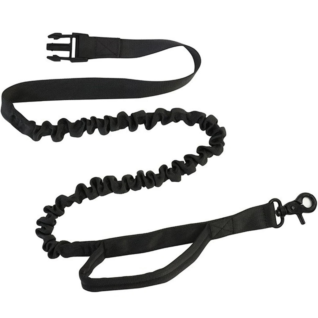 Hands-Free Dog Leash with Waist Pouch – Bungee Walking & Running Leash