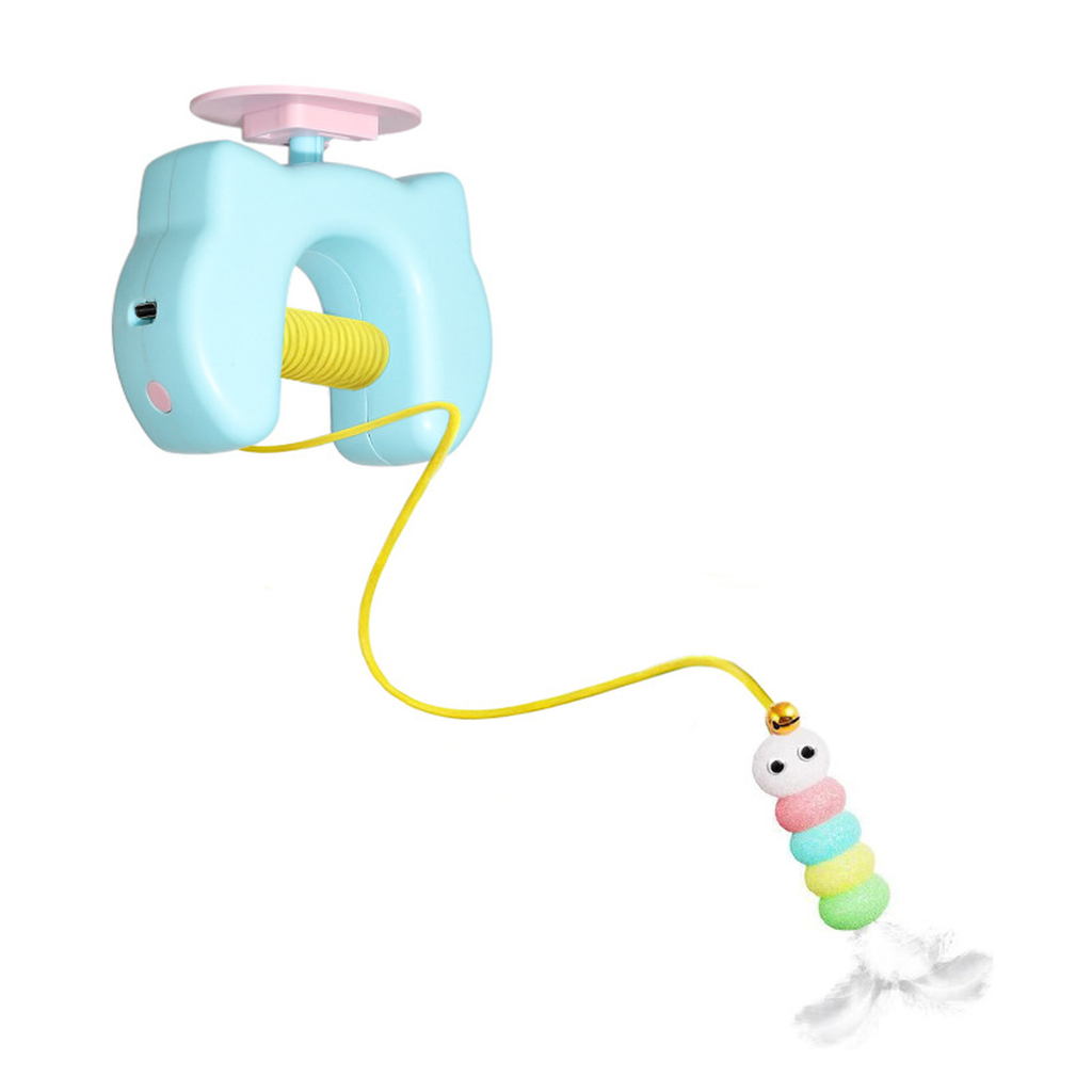 Automatic Hanging Cat Teaser Toy with 2 Refills