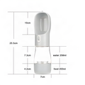 Portable Dog Water Bottle with Food Container – 2-in-1 Travel Cup